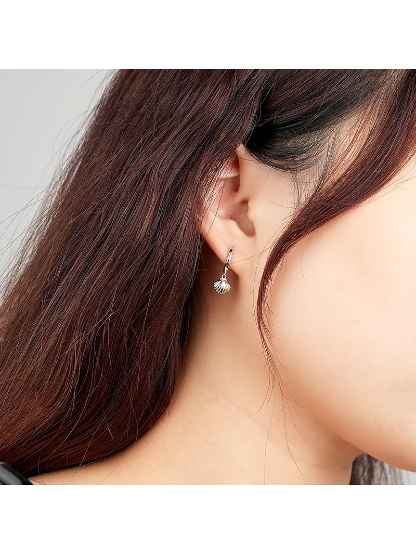 925 sterling silver earrings retro metallic shell earrings for women's earrings wholesale 