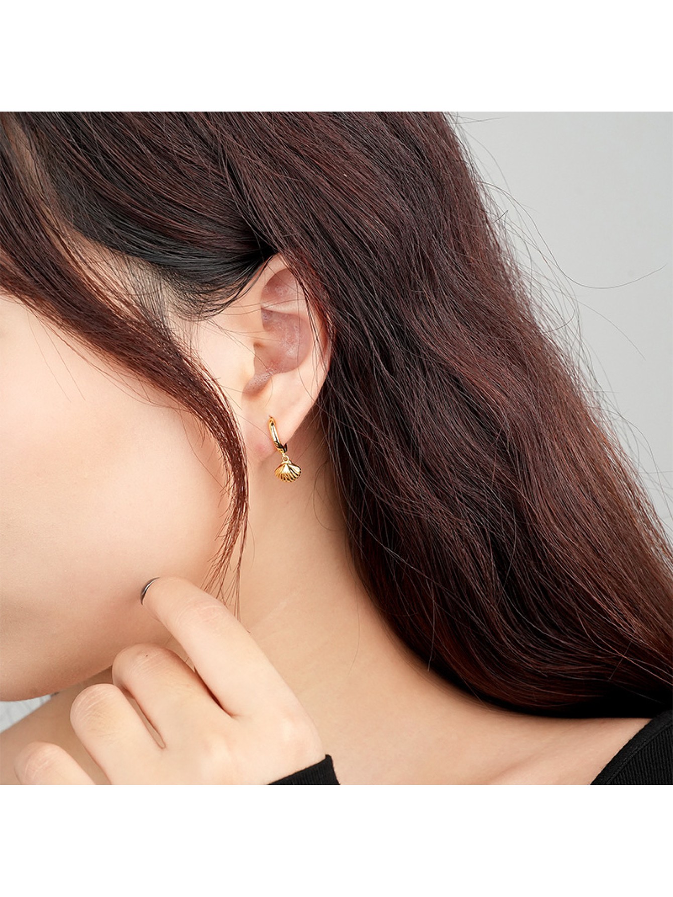 925 sterling silver earrings retro metallic shell earrings for women's earrings wholesale 