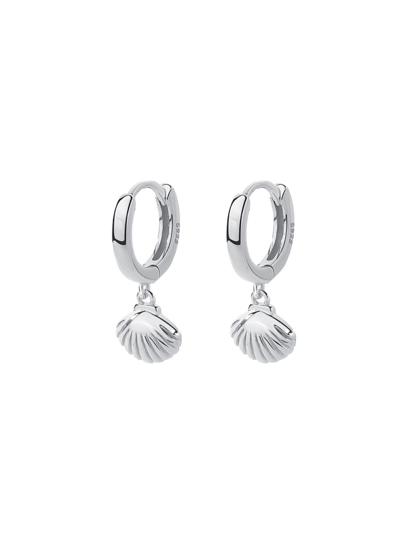 925 sterling silver earrings retro metallic shell earrings for women's earrings wholesale 