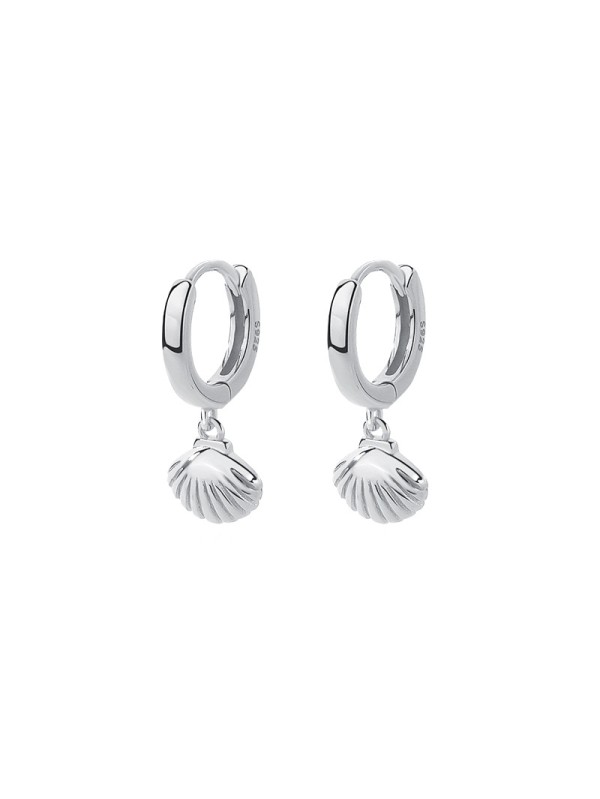 925 sterling silver earrings retro metallic shell earrings for women's earrings wholesale