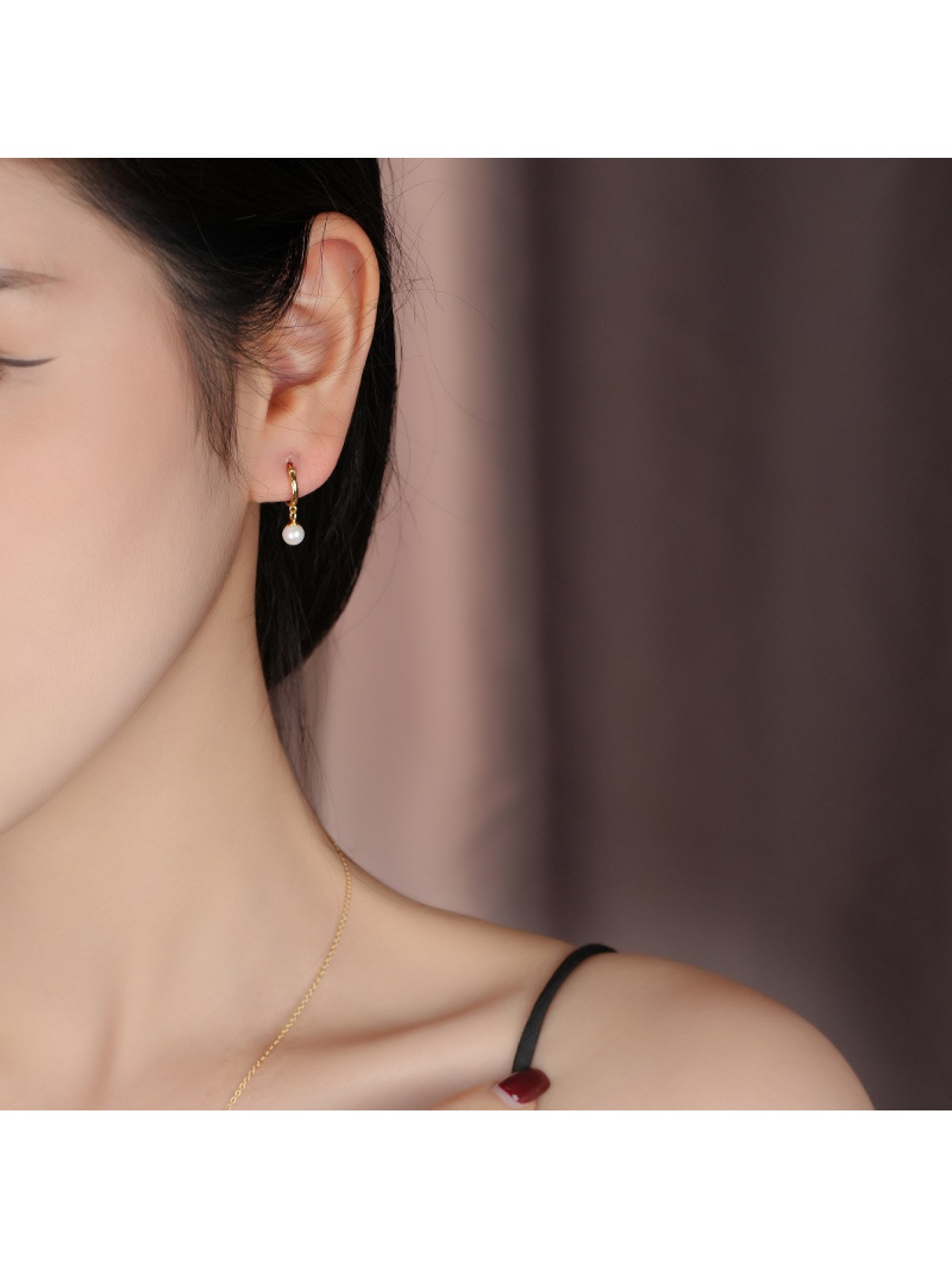 S925 pure silver light luxury round bead earrings series women's ear buckle temperament pearl earrings wholesale 