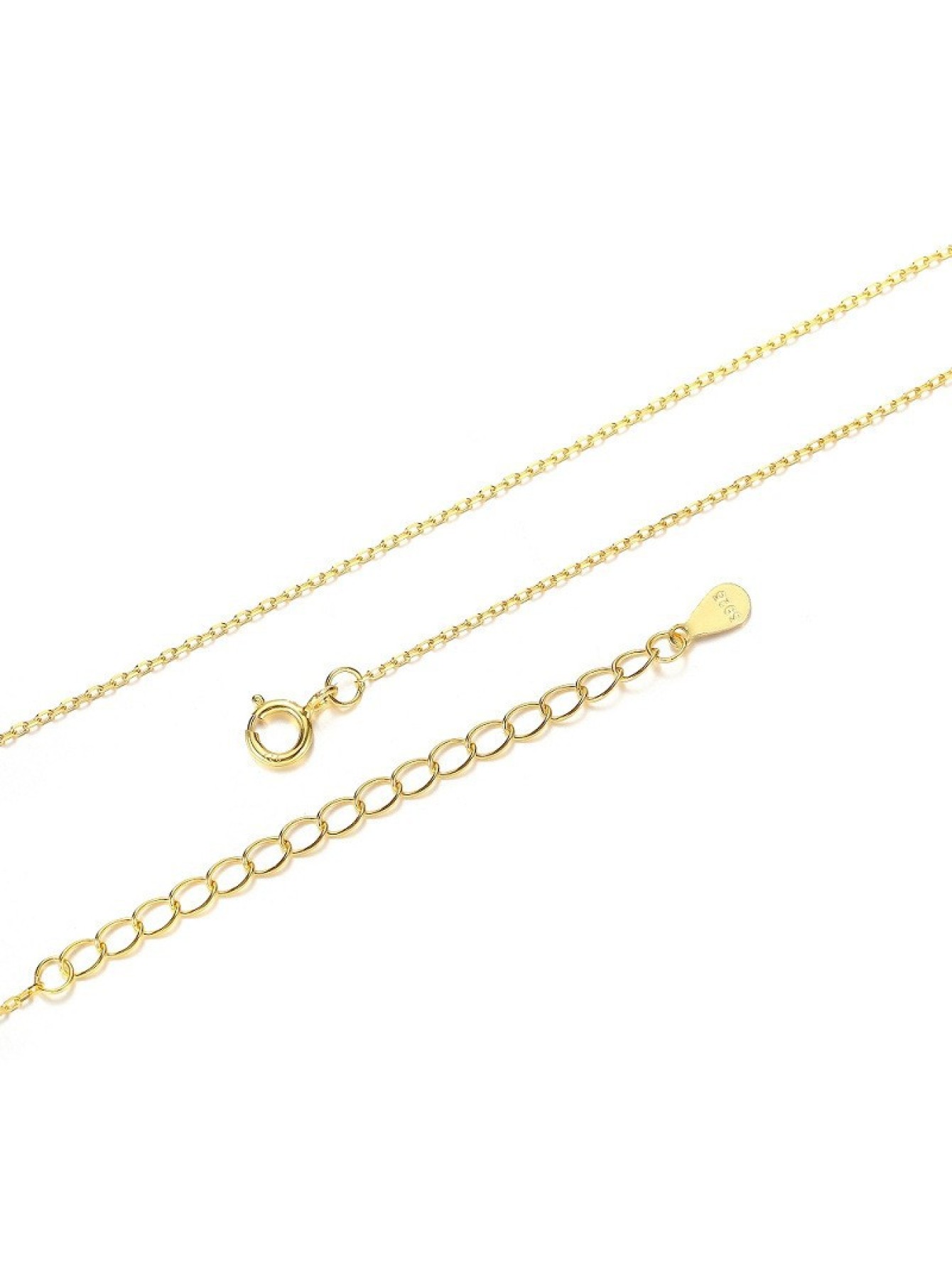 Minimally stacked English letter pendant S925 silver plated-gold necklace with small pendant to match your heart's desire 